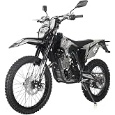 X-PRO Templar 250cc Dirt Bike with All Lights and 5-Speed Manual Transmission, Electric/Kick Start! Big 21"/18" Wheels! Zongshen Brand Engine!