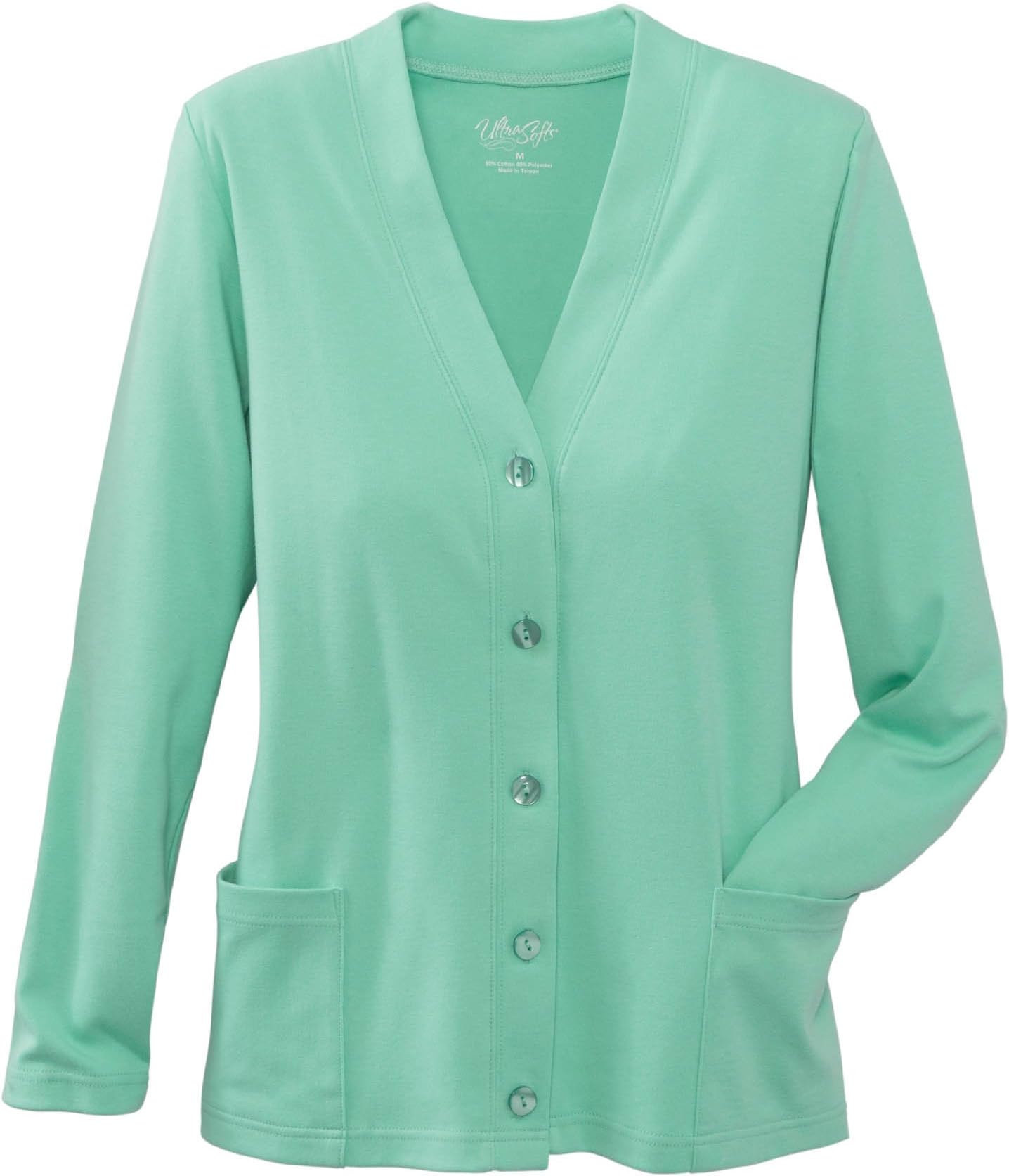 UltraSofts Button-Front Knit Cardigan