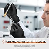 ThxToms Chemical Resistant Gloves Heavy Duty Rubber Acid Alkali Oil 14 Inch 1 view 4