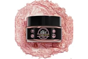 DAZZLE DUST (BULK–15G) Pink Luster Dust Edible Glitter For Cakes, Pink Edible Glitter for Drinks, pink Food Coloring Drink Glitter, Edible Cake Decorations, Cocktail Glitter, 100% Food Safe, Vegan, Gluten-Free.