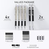Nicpro 6PCS Art Mechanical Pencil Set 0.3 0.5 0.7 0.9 mm Lead Holders 2mm view 2