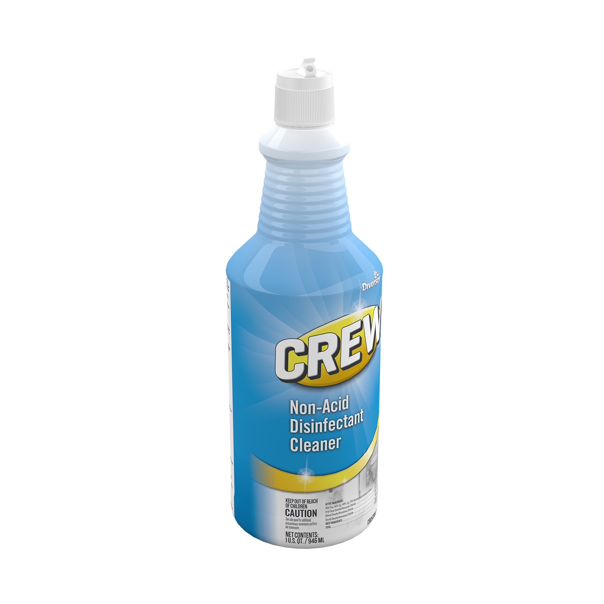 Diversey Crew NonAcid Disinfectant Cleaner Squeeze Bottle 32 Ounces (6