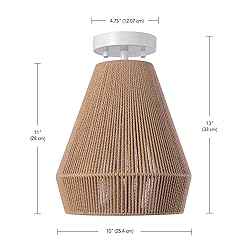 Globe Electric 65894 1-Light Flush Mount Ceiling