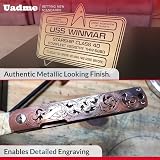 Uadme Laser Engraving Materials 4 Pack 30x20 cm Black Core Mirror Gold Plate view 5