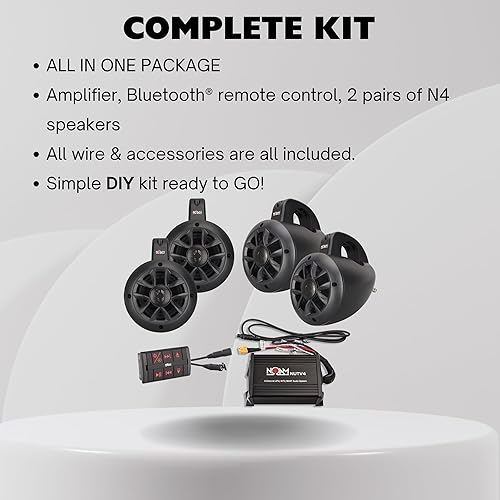 Utv Diy Stereo System Sound System Noam Utv Stereo Noam Stereo