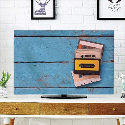 Amazon Com Ychy Lcd Tv Cover Multi Style Indie Vintage Cassette