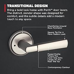 Kwikset Perth Interior Privacy Door Handle with