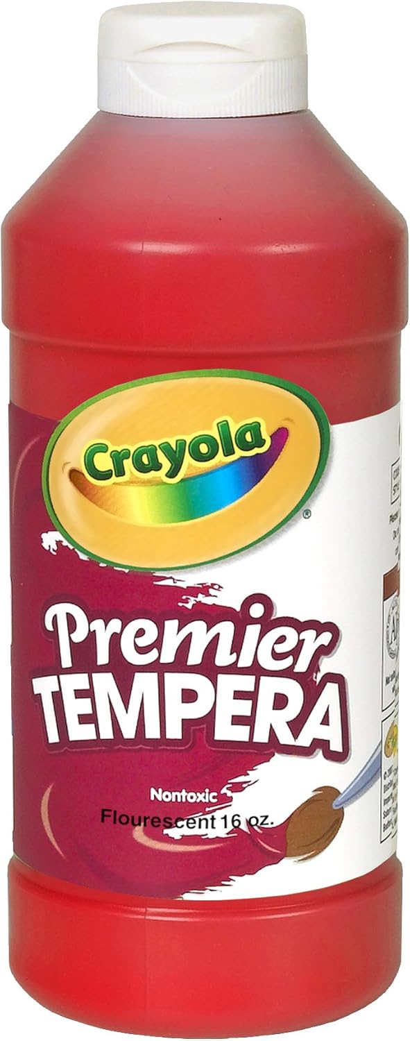 Crayola Fluorescent Paint 16-Ounce Plastic Squeeze Bottle, Ele Countric Blue: Toys & Games
