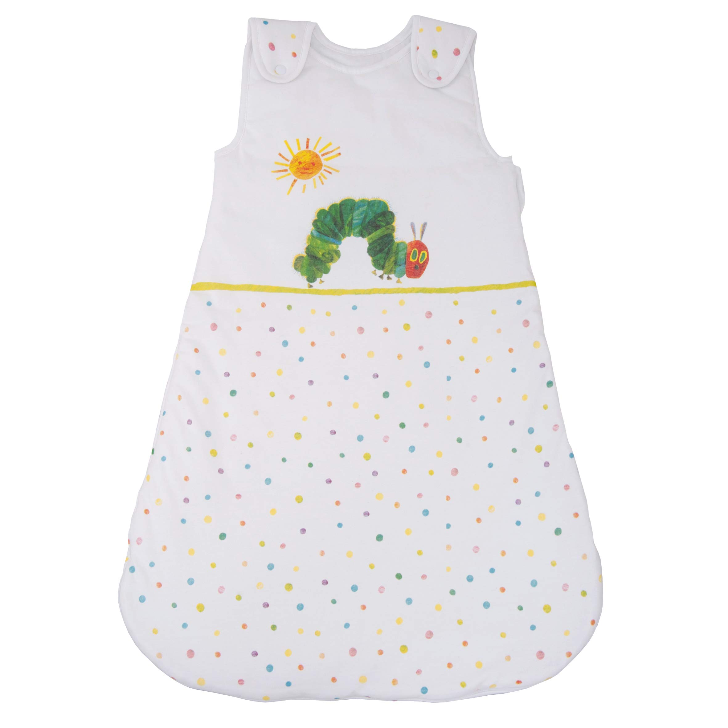 Herding THE VERY HUNGRY CATERPILLAR Baby-Sleeping Bag, 70 cm, Allround Zipper and Snap Buttons, White