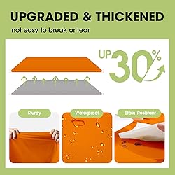 Pureegg Plastic Table Cloth Disposable 10 Pack, 54