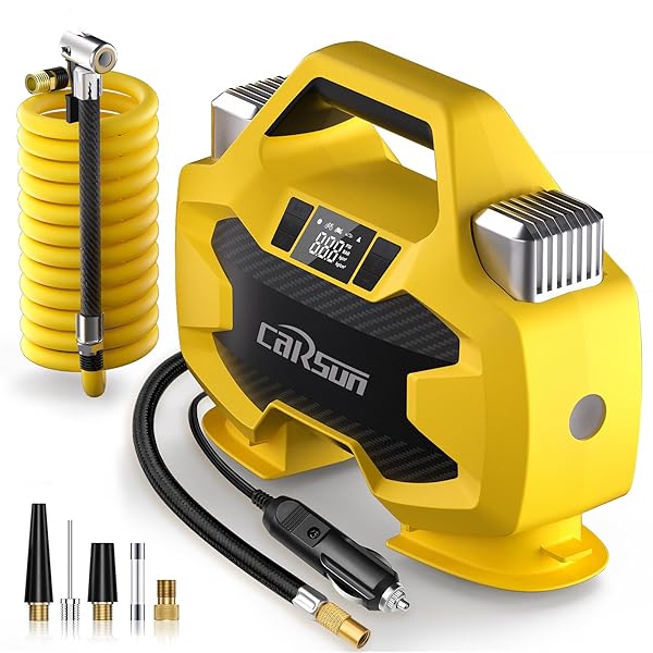 HEAVY DUTY TIRE INFLATOR PUMP,DUAL CYLINDERS & DUAL MOTORS TIRE PUMP