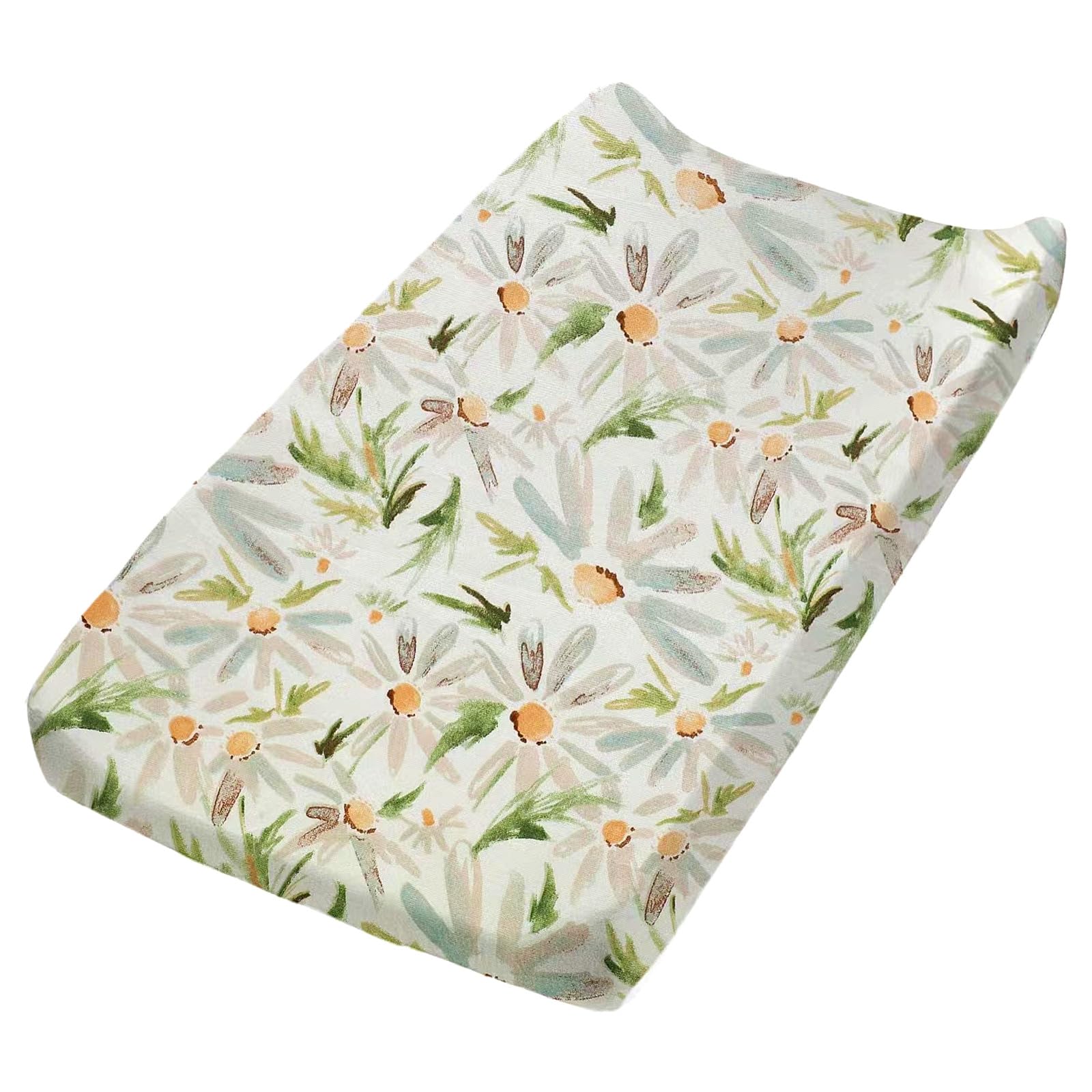 Changing Pad Covers for Boys & Girls, Comfy & Breathable Cotton Changing Table Cover 43x81cm, Changing Table Pads, Diaper Changing Pad Cover