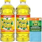 Pine-Sol Multi-Surface Cleaner, Floor Cleaner, Lemon, 96 Fluid Ounces