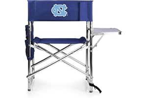 PICNIC TIME NCAA Cal Bears Sports Chair with Side Table - Beach Chair - Camp Chair for Adults
