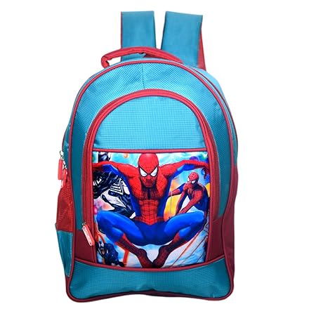 Tinytot Spiderman Polyester Blue School Bag for Boys