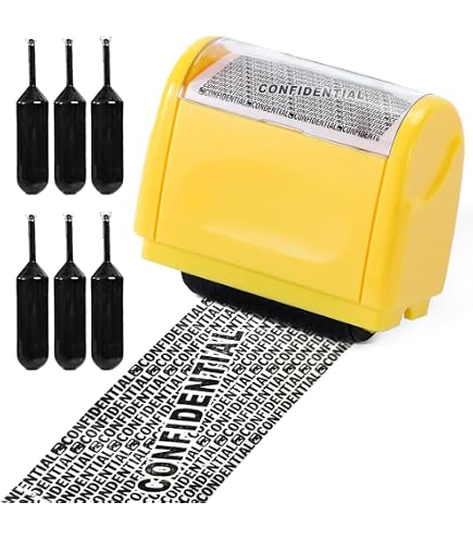 Identity Protection Roller Stamp Refill Protection Cute Anti Compact Privacy Roller Stamp Seal Roller For Messy Code Letters Green