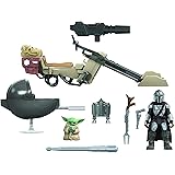 STAR WARS Mission Fleet Expedition Class The Mandalorian The Child Battle for The Bounty 2.5-Inch-Scale Figures and Vehicle, 