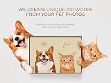Generic Pet Portrait Dog Cat Gift Memorial Custom Painting from Photo view 2