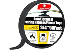 Wire Harness Cloth Electrical Tape 3/4-Inch x 90 Feet High Temperature Tape Wiring Loom Harness Tape, Self-Adhesive Felt Clot