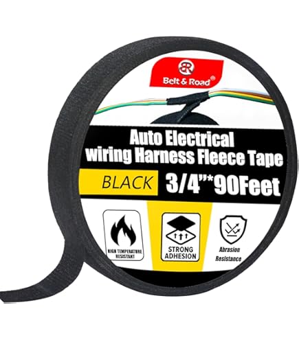 PATIKIL Acetaatweefseltape, 8 mm x 30 meter, zwart, isolerende