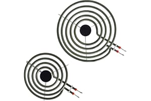 LXun Upgraded MP22YA 2 Pack Electric Range Burner Element Unit Set, 1 x MP21YA 8" and 1 x MP15YA 6" Stove Burners Replacement for Kenmore, Hardwick, Maytag, Norge Whirlpool Electric Range Stove