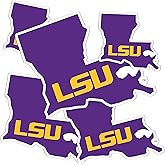 Desert Cactus Louisiana State University Sticker LSU Sticker Tigers Geaux Vinyl Decals Laptop Water Bottle Car Scrapbook T3 (Type 3-6)