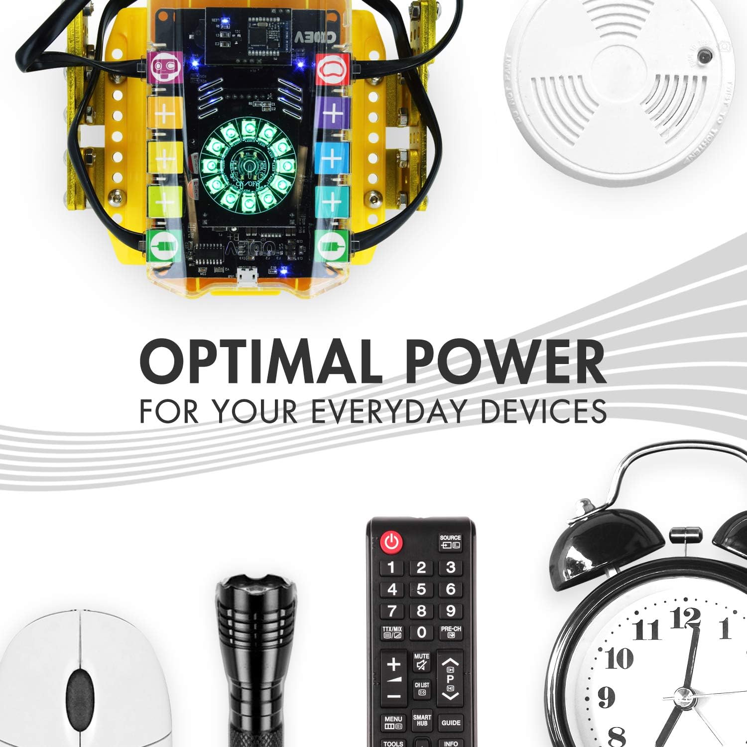 Tenergy 6LR61 9V Alkaline Battery, Non-Rechargeable Battery for Smoke Alarms, Guitar Pickups, Microphones and More, 12-Pack: Electronics