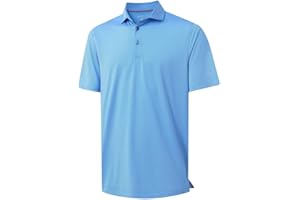 M MAELREG Short and Long Sleeve Polo Shirts for Men Dry Fit Performance Moisture Wicking Sport Pin Striped Mens Golf Shirts