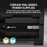 CORSAIR RM1000x Fully Modular Low-Noise Power Supply ATX 3.1 PCIe 5.1 Gold view 2