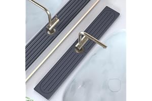 LYXEL Stone Faucet Mat for Kitchen Sink, Water Absorbing Sink Water Splash Guard, Fast-Drying Kitchen Sink Faucet Mat, Durable Protector and Stone Drying Mat for Kitchen Counter & Bathroom Sink