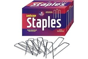 ASHMANONLINE Ashman Galvanized Garden Stakes Landscape Staples and Fence Stake (50 Garden Staples - Heavy Duty & Anti Rust Galvanized)