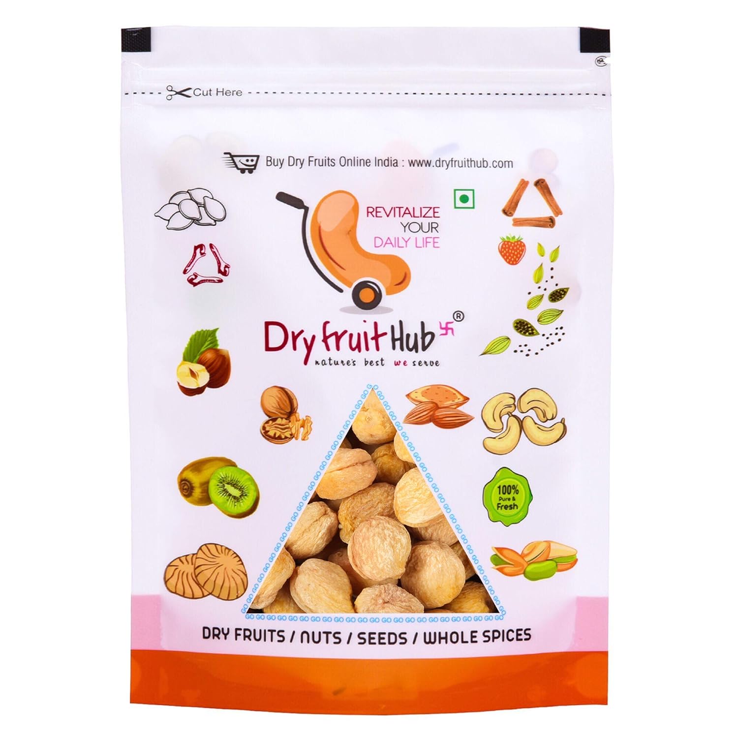 Dry Fruit Hub Khumani 400gms Dry Fruit Dried Apricot (Khumani), Khubani