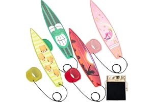 LA KEN DU Finger Surfboard for Car Ride, 4PCS Mini Surfboard for Kids-Wind Surfboard Fingerboard for Car Window (Red & Green & Yellow & Pink with Receive Bag)