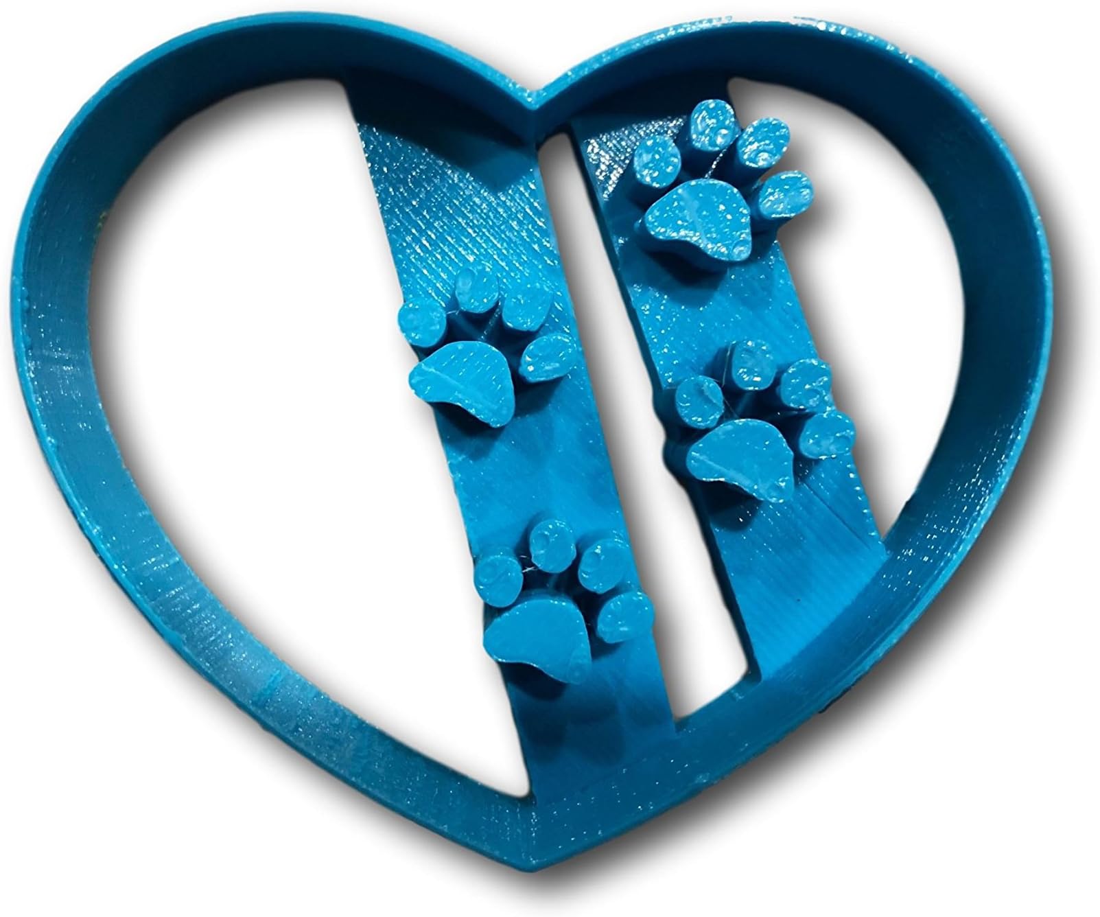 Heart with Dog Paws Cookie Cutter