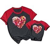 Mommy and Me Valentines Outfits: Women Valentines Day Shirts Cute Boys Girls Gifts T-Shirt Mom Toddler Tee Tops
