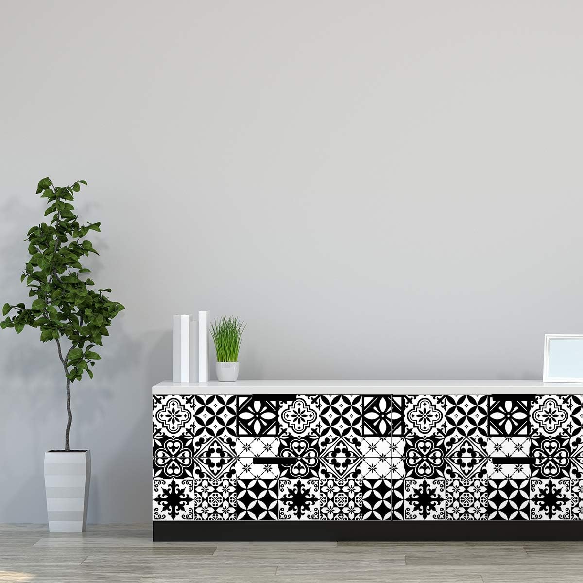 Ambiance Sticker Self-Adhesive Furniture and Tables Tile Stickers for Kitchen and Living Room Decoration Cynthia