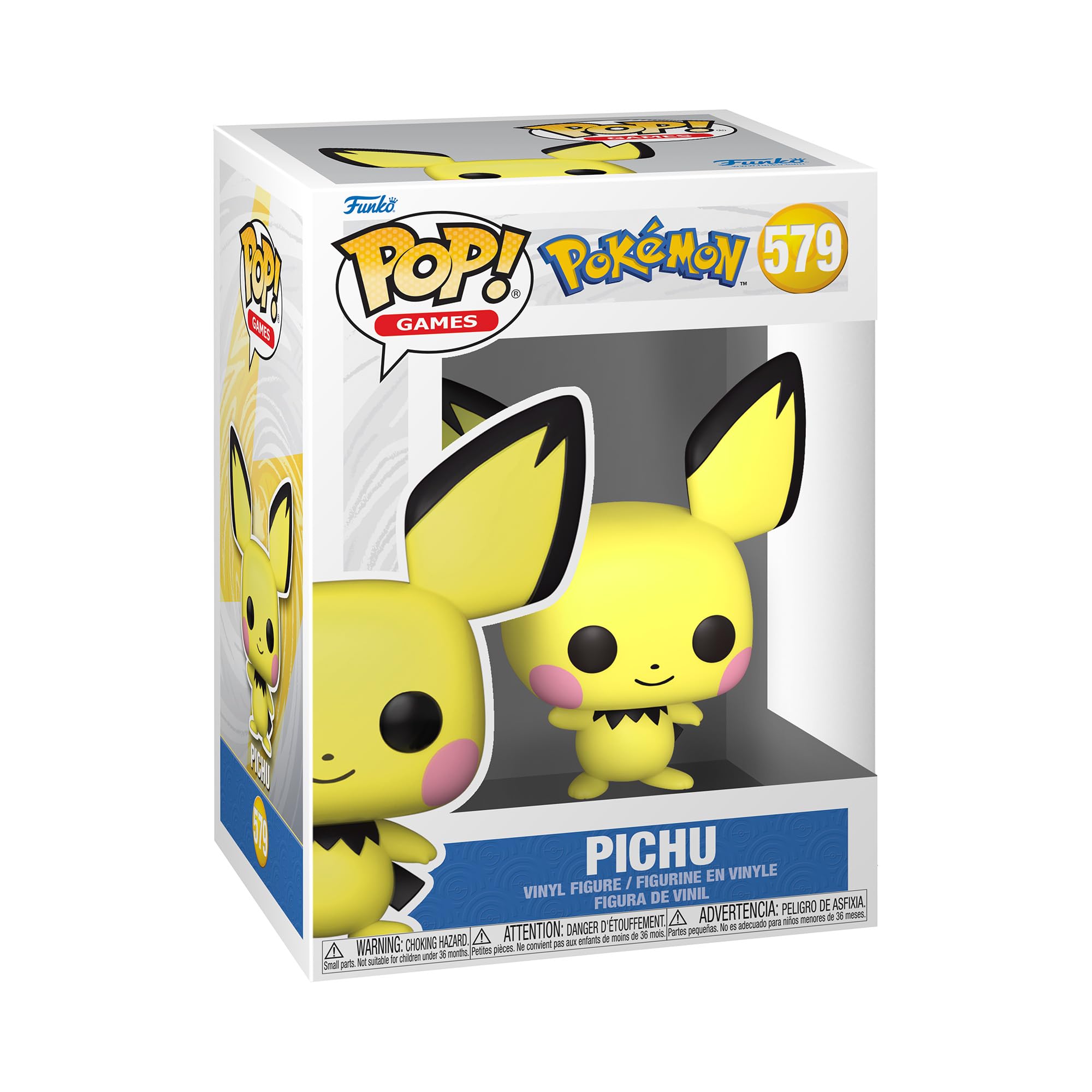 Funko Pop! Games: Pokemon - Pichu - Amazon Exclusive - Collectable Vinyl Figure - Gift Idea - Official Merchandise - Toys for Kids & Adults - Video Games Fans - Model Figure for Collectors