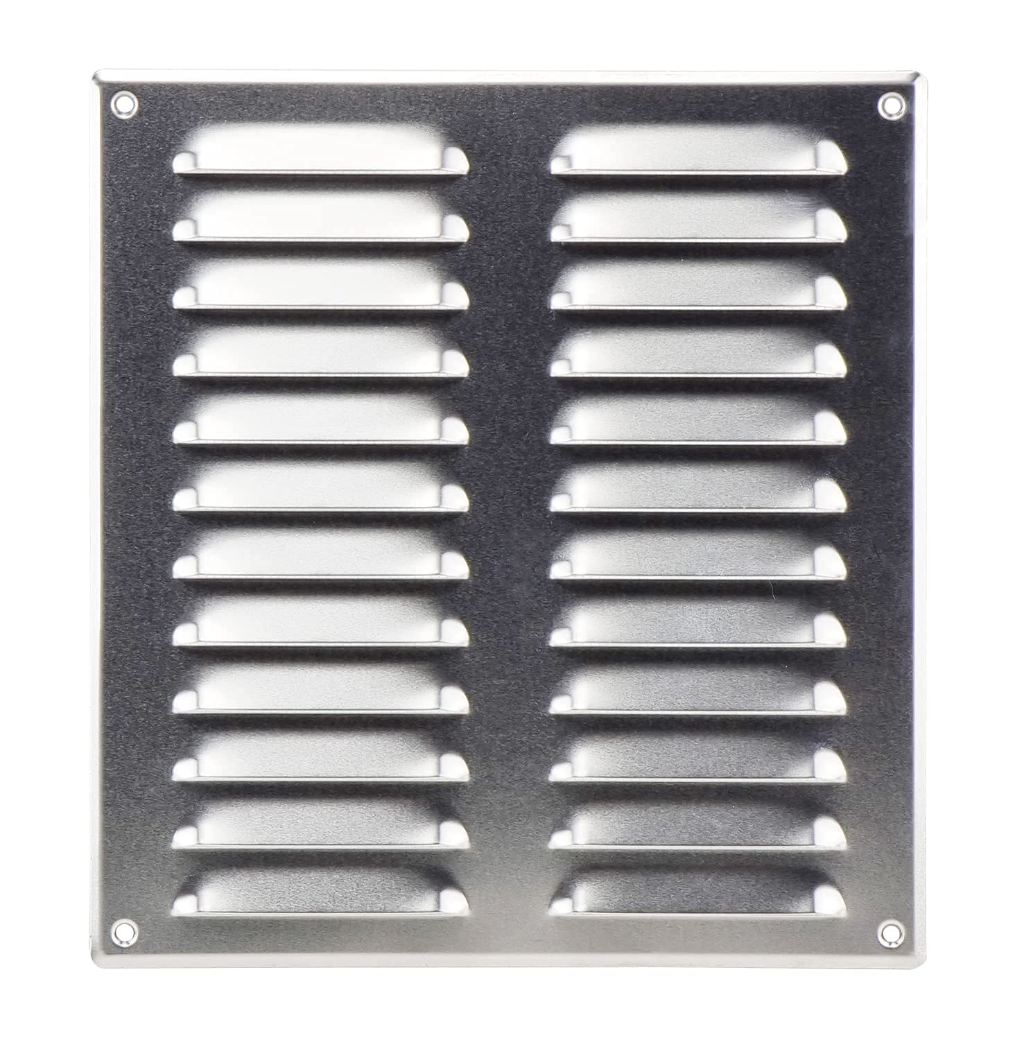 Steinberg14 Aluminium 260x280mm Metal Air Vent Cover with Insect Mesh - 10x11 inch Ventilation Grille - Rectangular Air Vents for Outdoor and Indoor - Air Vent Register for Walls and Ceilings