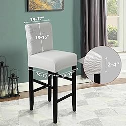 YISUN Waterproof Bar Stool Covers, Stretch Pub