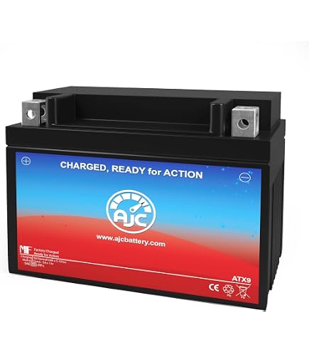 Mighty Max YTX9-BS GEL Battery – Fits Honda TRX400EX FourTrax Sportrax 1999-2013