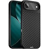 Mous for iPhone Air Case, Compatible with MagSafe - Limitless - Protective Carbon Fibre Cover for iPhone Air - Shockproof, Full Camera Protection, Anti-Scratch Back, Black