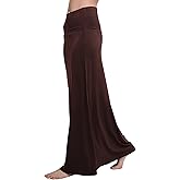 Urban CoCo Women's Stylish Spandex Comfy Fold-Over Flare Long Maxi Skirt