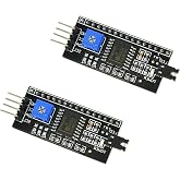 hiBCTR 2-Pack I2C Adapter Board, for 1602/2004 LCD Display, 5V | Reduces wiring to 2 pins, for simplifying Arduino LCD display connections