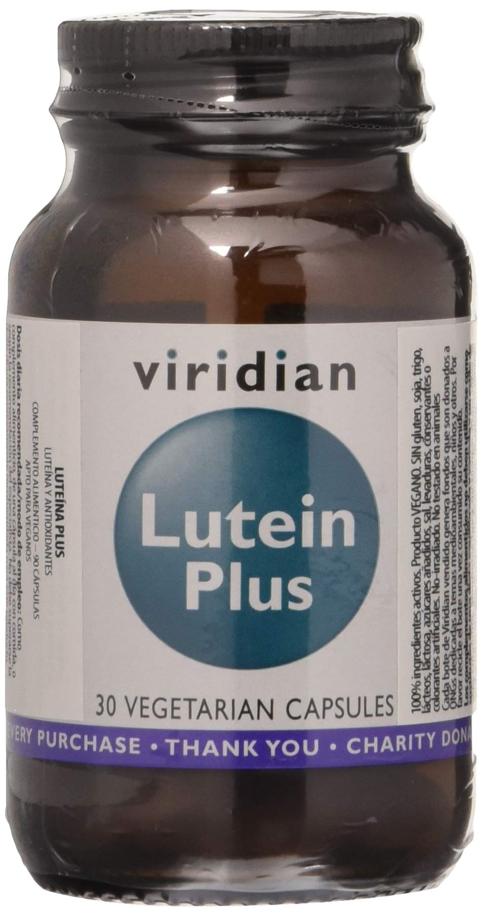 Viridian Lutein Plus 30 Veg Capsules