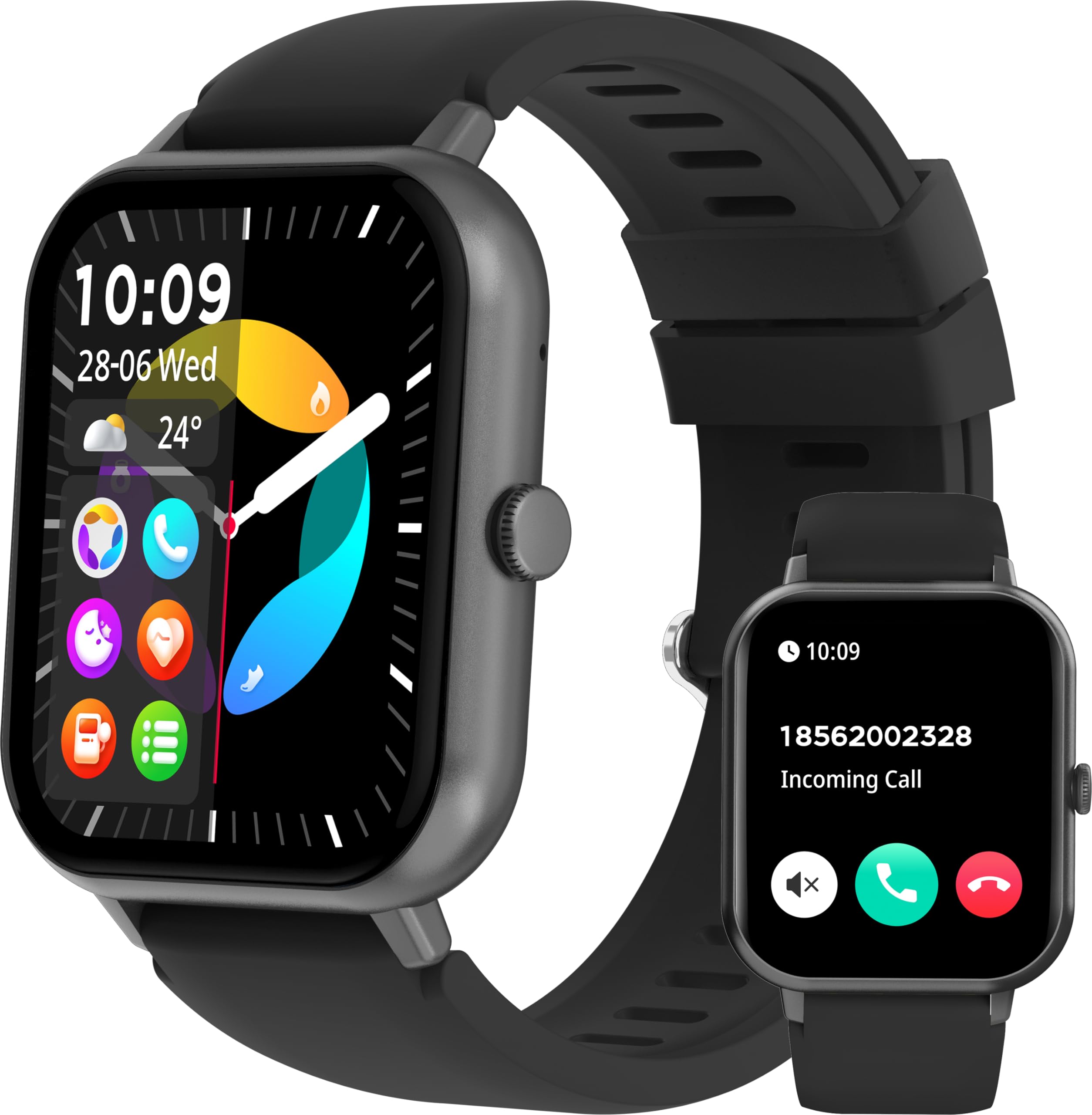 Smart Watch for Women Men Answer/Make Calls, Fitness Tracker Heart Rate Blood Pressure Blood Oxygen Monitor, Pedometer Calories Step Counter, Sleep Tracker, Sport Modes Smart Watch for Android iOS