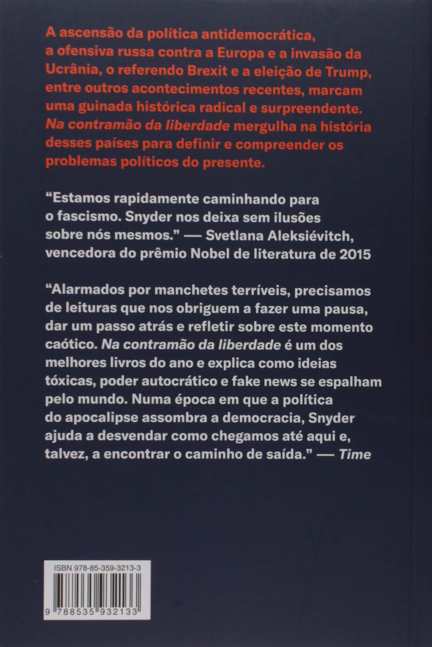 Livro 'Na contramão da liberdade' por Timothy Snyder
