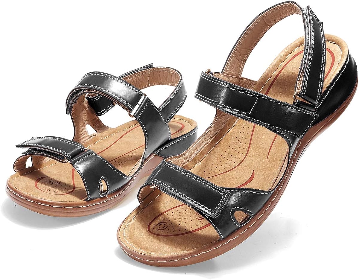 ladies walking sandals size 4