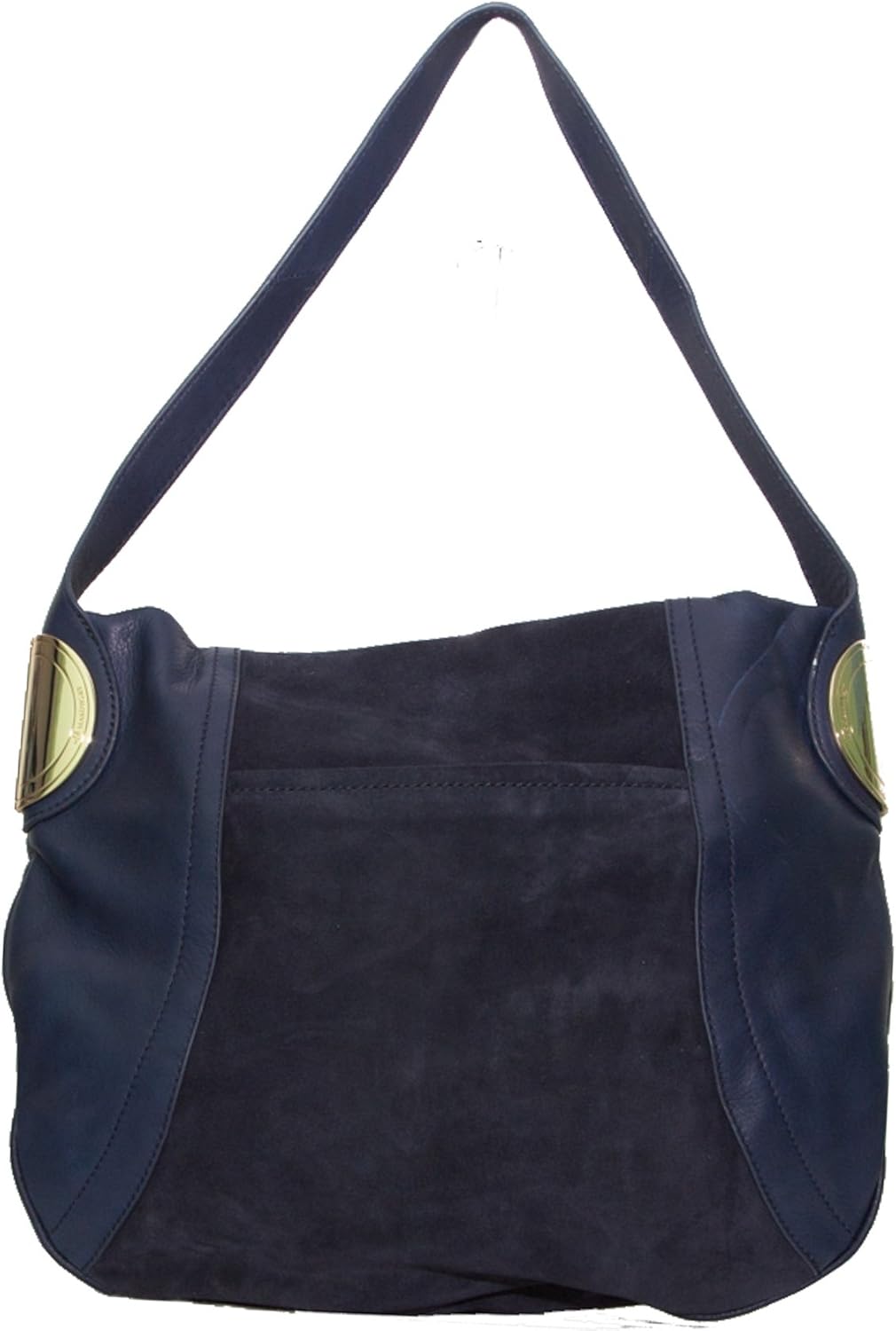 navy suede hobo bag