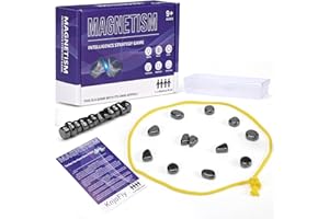 KnjoFly Magnetic Chess Game, Fun Table Top Magnet Game, Magnet Board Game, Strategy Game for Kids & Adults, Family Party Games (B)