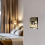 BG Electrical Triple Wall Light Switch 2 Way Antique Brass Nexus Metal NAB43 view 6